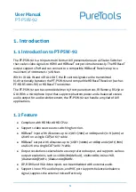 Preview for 7 page of PureTools PT-PSW-92 User Manual