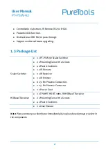 Preview for 8 page of PureTools PT-PSW-92 User Manual