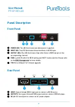 Preview for 6 page of PureTools PT-SP-HD12D User Manual