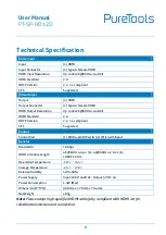 Preview for 10 page of PureTools PT-SP-HD12D User Manual