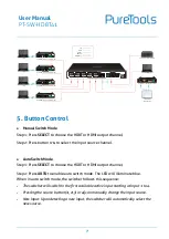 Preview for 12 page of PureTools PT-SW-HDBT41 User Manual