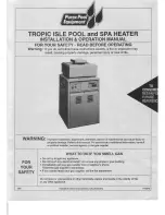 Purex Pool Equipment Tropic Isle C120 Installation & Operation Manual preview
