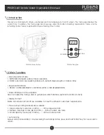 Preview for 4 page of PURIKOR PKVSF26D Operation Manual