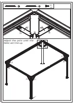 Preview for 9 page of PURPLE LEAF HARDTOP GAZEBO WITH DOUBLE ROOF Assembly Manual