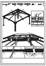 Preview for 14 page of PURPLE LEAF HARDTOP GAZEBO WITH DOUBLE ROOF Assembly Manual