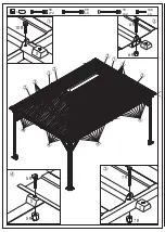 Preview for 22 page of PURPLE LEAF HARDTOP GAZEBO WITH DOUBLE ROOF Assembly Manual