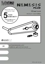 Preview for 1 page of Purple Line FullStop Nemesis Plus Installation Manual And User'S Manual