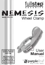 Purple Line fullstop security NEMESIS FPC100 User Manual preview