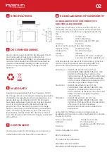 Предварительный просмотр 3 страницы Purpleline Imperium IMP003 User Manual