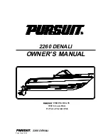 Preview for 1 page of Pursit 2260 DENALI Owner'S Manual