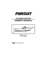 PURSUIT 2150 Walkaround Owner'S Manual preview