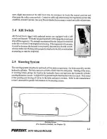 Предварительный просмотр 22 страницы PURSUIT 2470 WALKAROUND Owner'S Manual