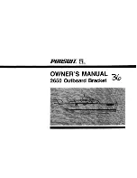 Предварительный просмотр 1 страницы PURSUIT 2650 Outboard Bracket Owner'S Manual