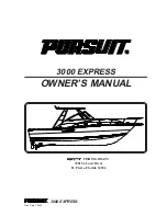 PURSUIT 3000 EXPRESS Owner'S Manual предпросмотр