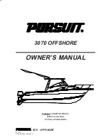 Предварительный просмотр 1 страницы PURSUIT 3070 EXPRESS Owner'S Manual