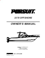 PURSUIT 3370 OFFSHORE Owner'S Manual предпросмотр