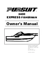 Предварительный просмотр 1 страницы PURSUIT 3400 Express Fisherman Owner'S Manual