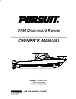 PURSUIT 3480 Drummond Runner Owner'S Manual preview