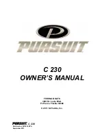 PURSUIT C 230 Owner'S Manual предпросмотр