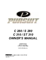 PURSUIT C 280 Owner'S Manual предпросмотр