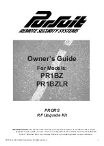 Предварительный просмотр 1 страницы PURSUIT PR1BZ Owner'S Manual