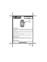 PURSUIT PR71TW Operator'S Manual preview