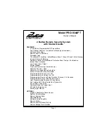 Preview for 1 page of PURSUIT PRO-9344FT Owner'S Manual