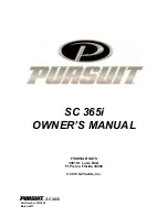 Preview for 1 page of PURSUIT SC 365i Owner'S Manual