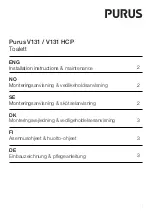 Preview for 1 page of Purus V131 Installation Instructions & Maintenance