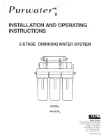 Предварительный просмотр 1 страницы Purwater PW-RO4L Installation And Operating Instructions