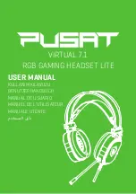 PUSAT VIRTUAL 7.1 RGB GAMING HEADSET LITE User Manual preview