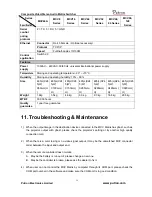 Preview for 19 page of Putron Electronics MATRIX MCV128128A User Manual