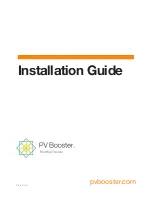 PV Booster PV Booster Installation Manual preview