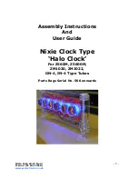 Preview for 1 page of PV Electronics Halo Clock Assembly Instructions And User Manual