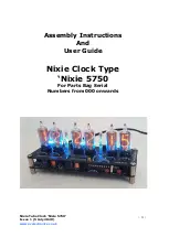 PV Electronics Nixie 5750 Assembly Instructions And User Manual предпросмотр