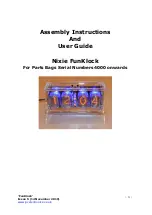 PV Electronics Nixie FunKlock Assembly Instructions And User Manual preview