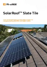 PV-ezRack SolarRoof Slate Tile Introduction Manual preview