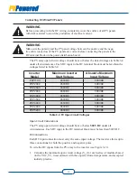 Предварительный просмотр 21 страницы PV Powered 1100 Installation And Operation Manual