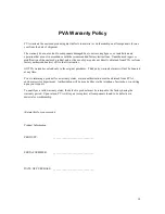 Предварительный просмотр 18 страницы PVA MV250 Operation Manual