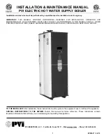 Preview for 1 page of PVI Industries Boiler Installation & Maintenance Manual