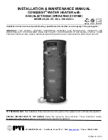 Предварительный просмотр 1 страницы PVI Industries CONQUEST 20 L 100 A-GCL Installation & Maintenance Manual