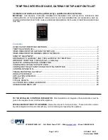 Предварительный просмотр 1 страницы PVI Industries TEMPTRAC Manual