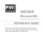 Preview for 1 page of PVI VeCOAX Micromod MS Reference Manual