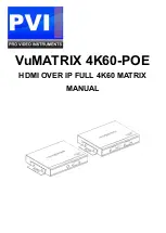 PVI VuMATRIX 4K60-POE Manual preview