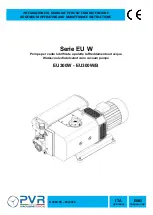 PVR EU W Series Operating Maintenance Instructions & Part List preview