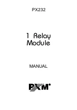 Preview for 1 page of PXM 1 Relay Module Manual