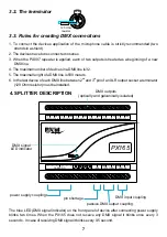 Preview for 7 page of PXM DMX Splitter Manual