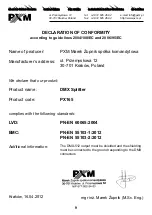 Preview for 9 page of PXM DMX Splitter Manual