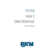 PXM Gate 2 DMX RDM PoE User Manual preview