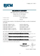 Preview for 27 page of PXM Gate 4 DMX User Manual